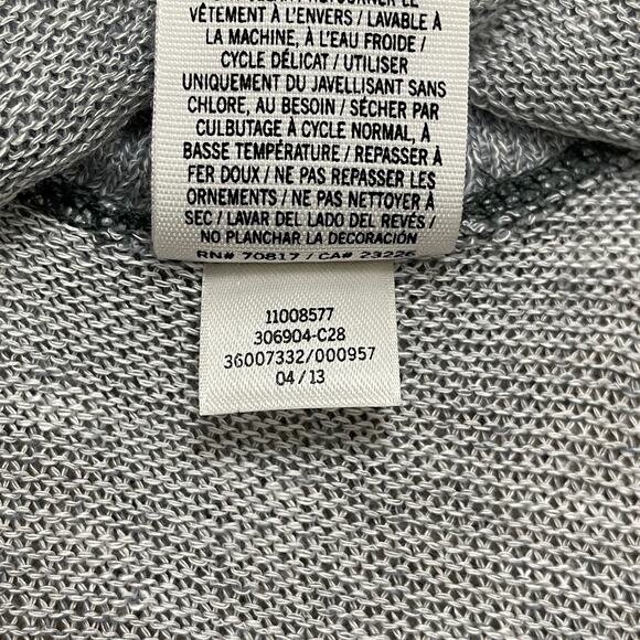 Victoria’s Secret PINK Light Gray Scoop Back Rhinestone Bling Slouchy Sweater XS - Picture 13 of 16